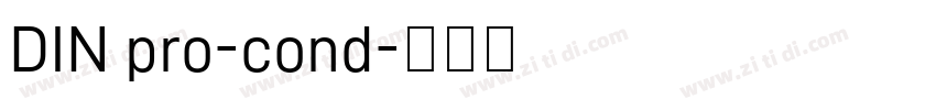 DIN pro-cond字体转换